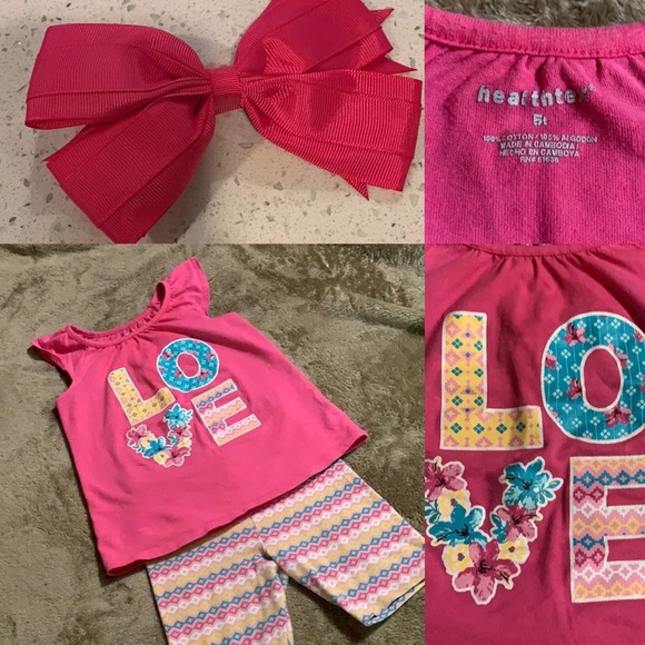 Girls Outfit w/bow (5T) - Picture 3 of 9